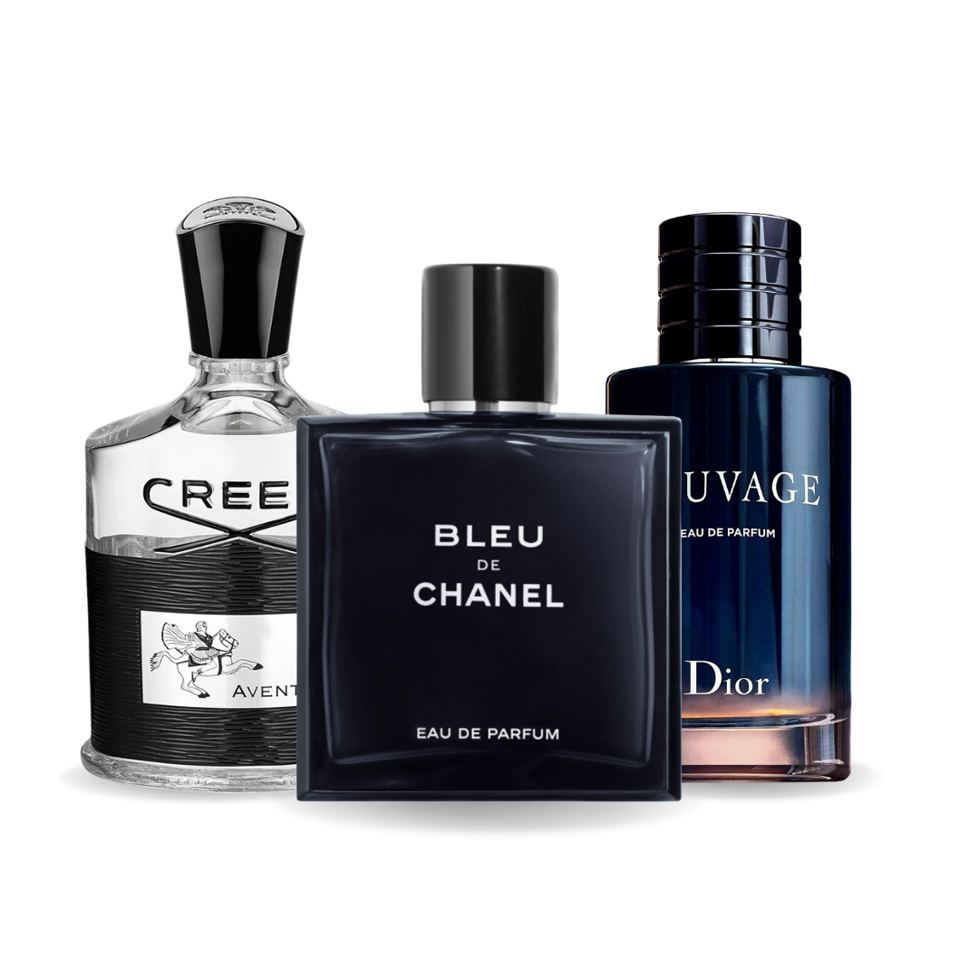 Zestaw 3 Perfum | Creed Aventus · Bleu de Chanel · Sauvage