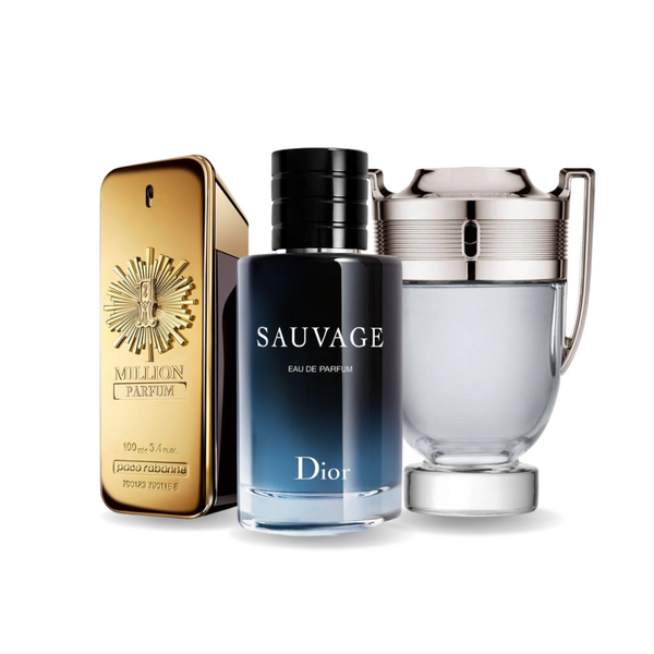 Zestaw 3 Perfum | 1 Million · Sauvage · Invictus