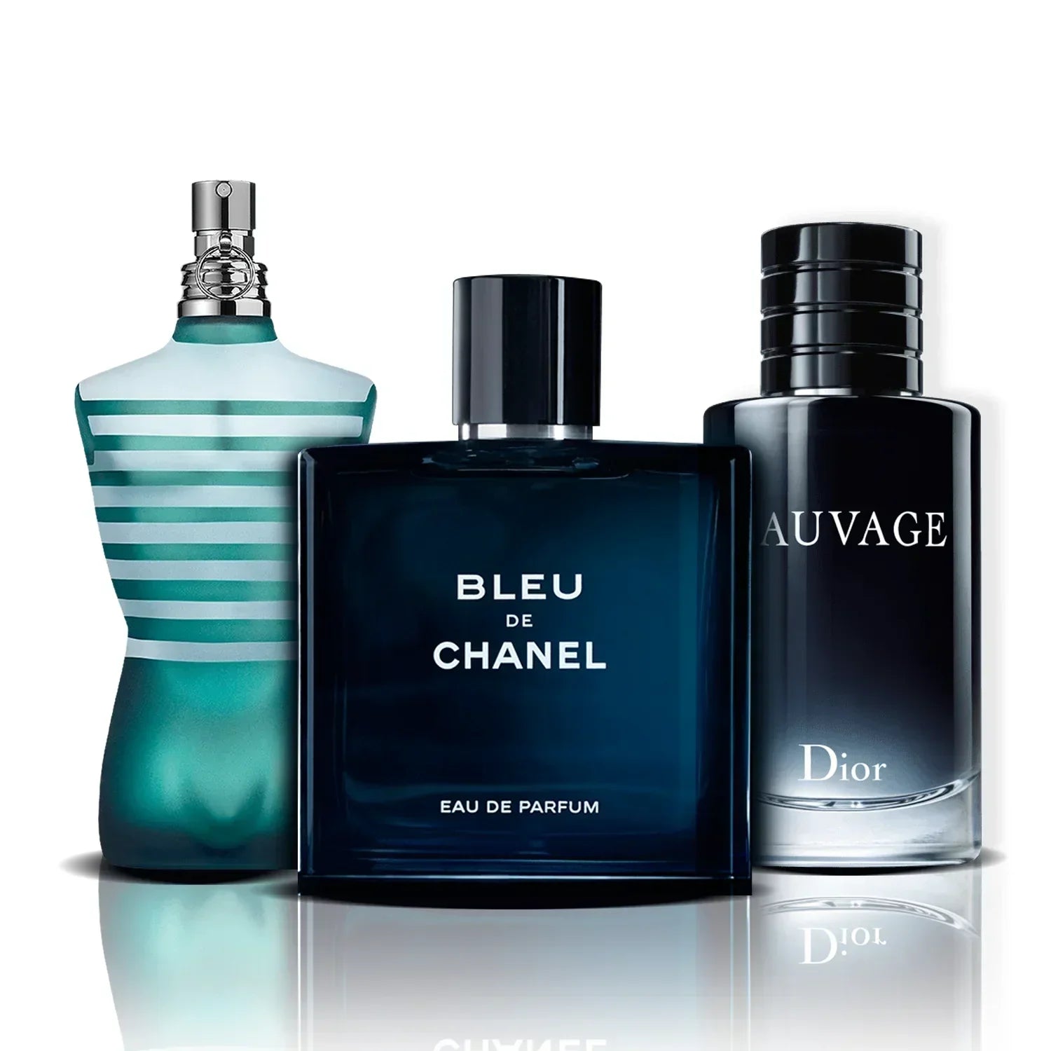 Zestaw 3 Perfum | Le Male · Bleu de Chanel · Sauvage
