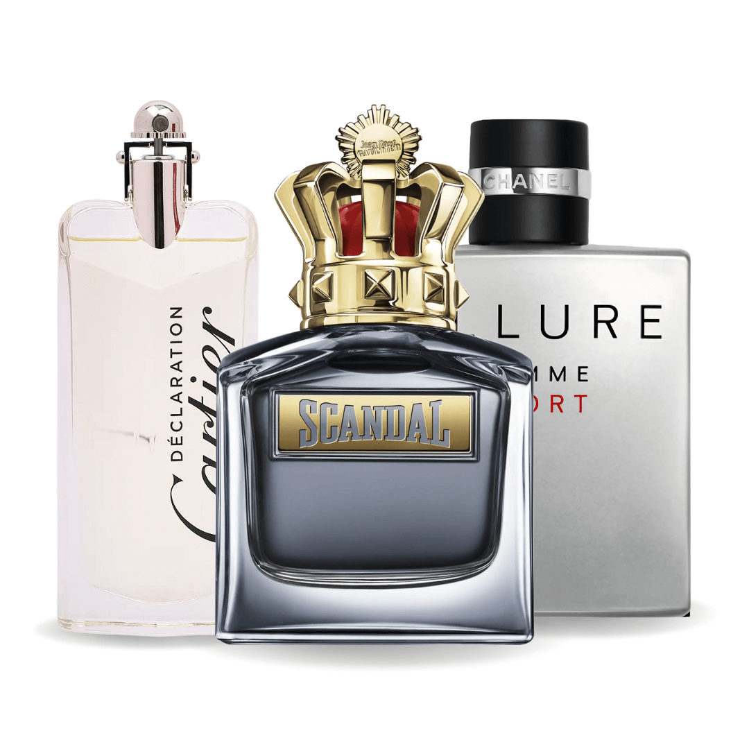 Zestaw 3 Perfum | Allure Homme Sport · Scandal · Cartier Declaration