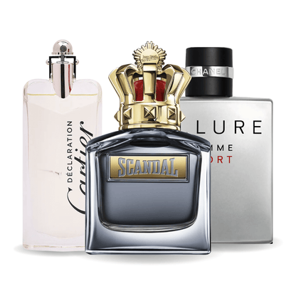 Zestaw 3 Perfum | Allure Homme Sport · Scandal · Cartier Declaration