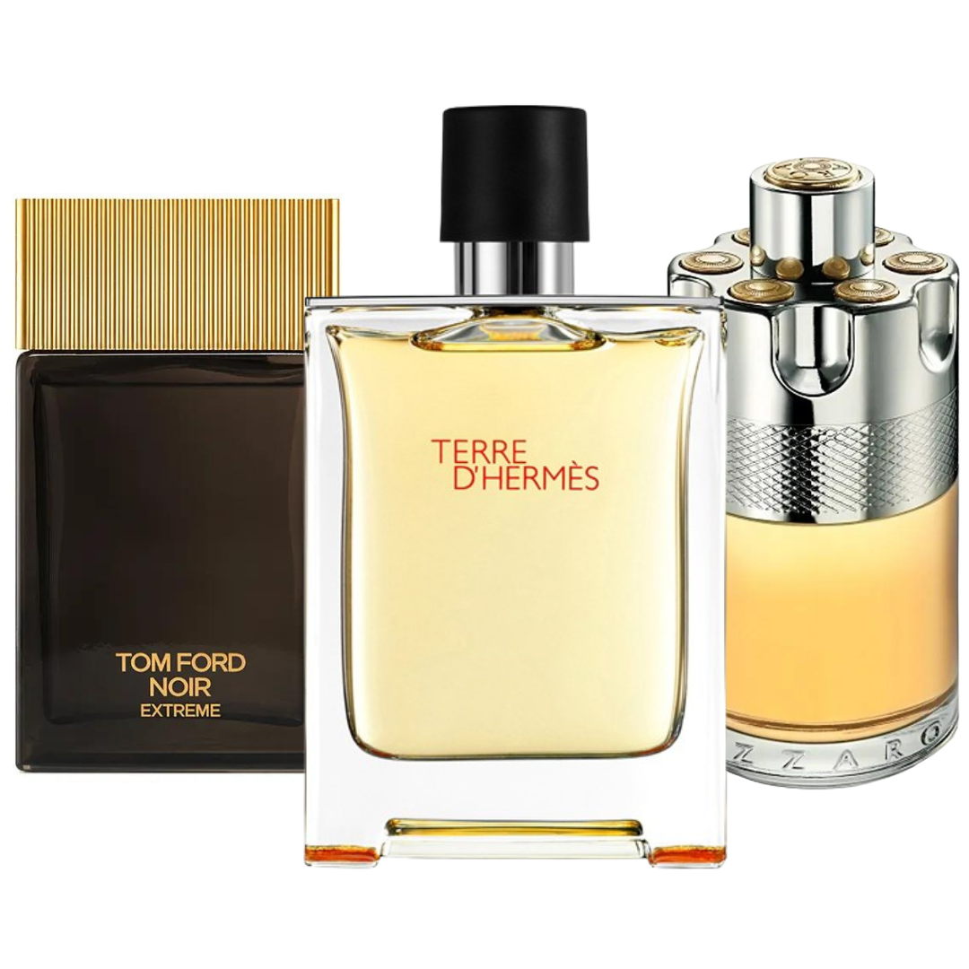 Zestaw 3 Perfum | Terre d'Hermès · Azzaro Wanted · Noir Extreme